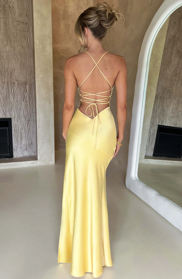 Mariella Satin Slip Maxi Dress