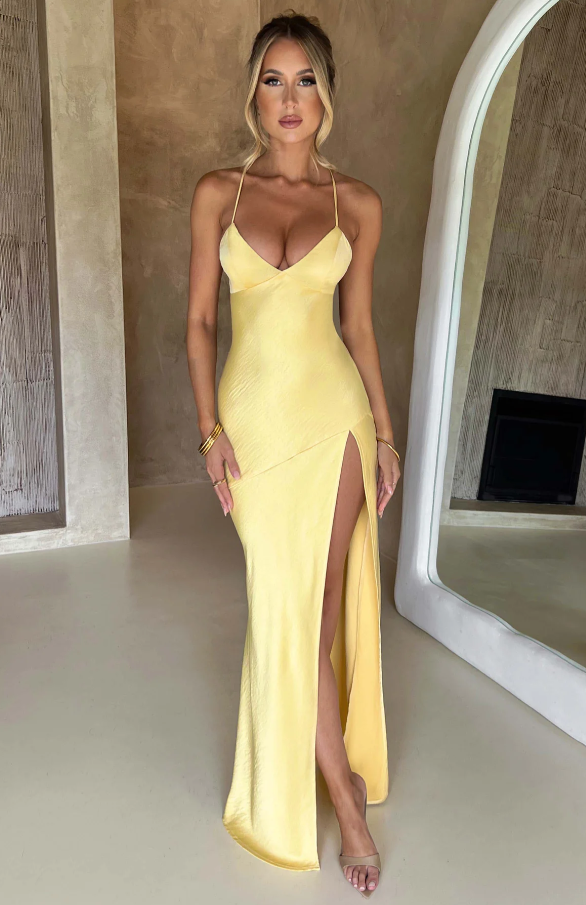 Mariella Satin Slip Maxi Dress