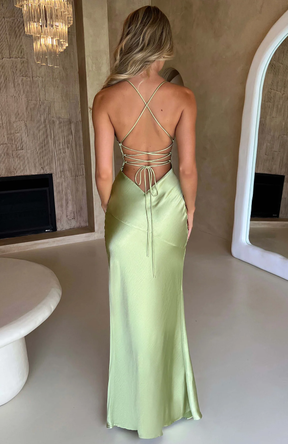 Mariella Satin Slip Maxi Dress