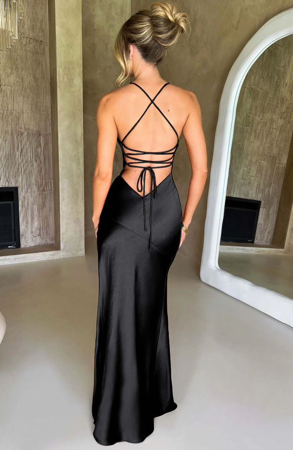 Mariella Satin Slip Maxi Dress