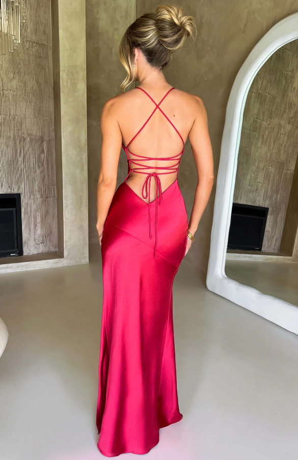 Mariella Satin Slip Maxi Dress