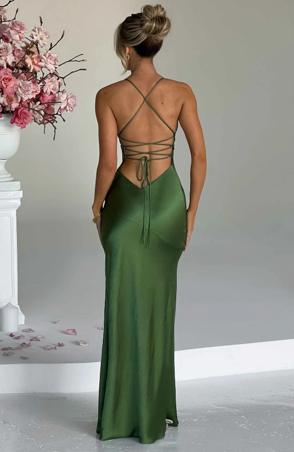 Mariella Satin Slip Maxi Dress