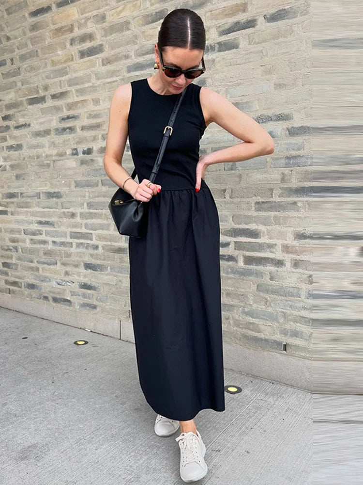 Edda Black Midi Dress