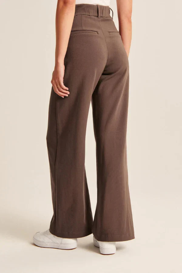 Lucia Chocolate Tailored Pants Women