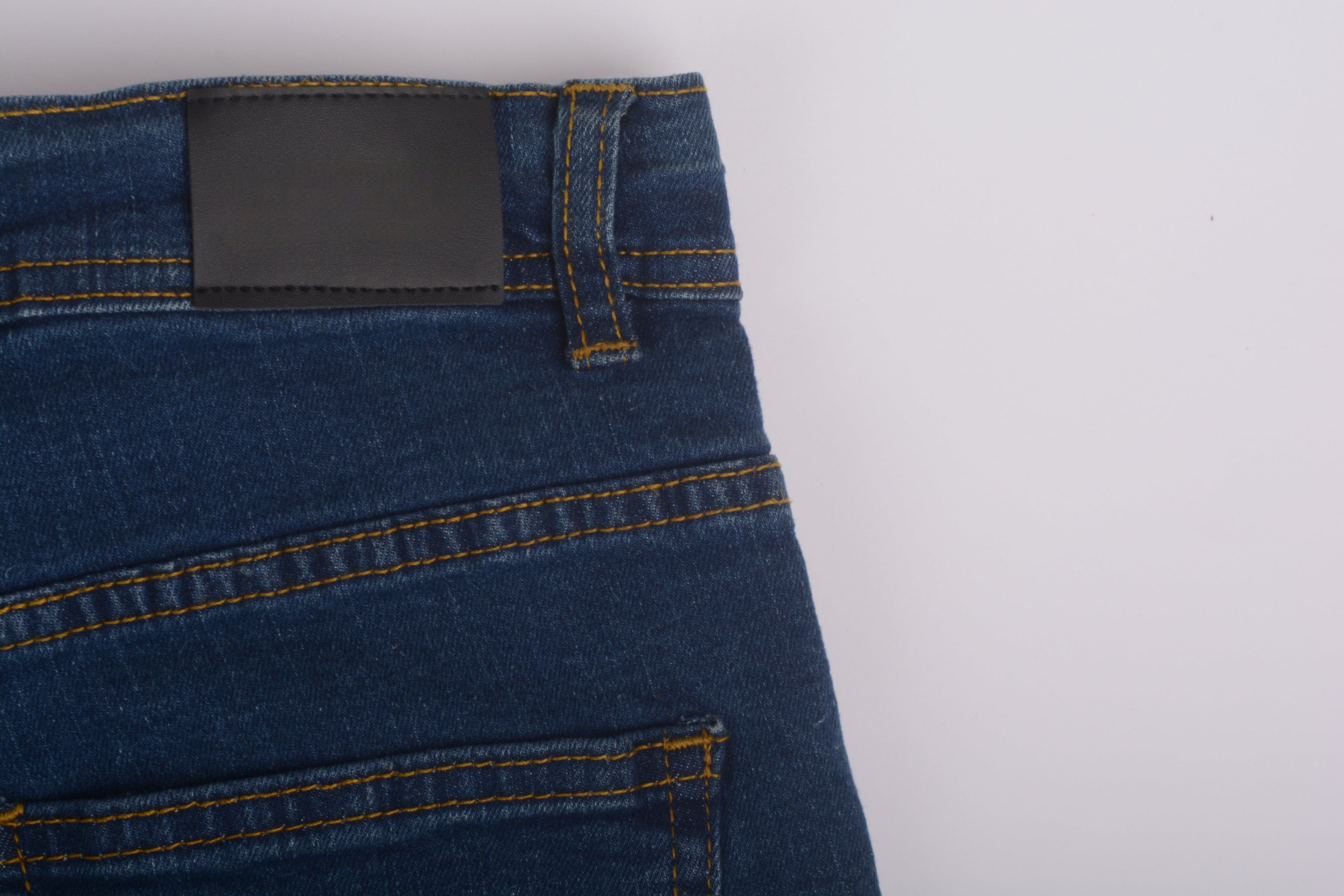 Medium Blue Denim with Golden Thread