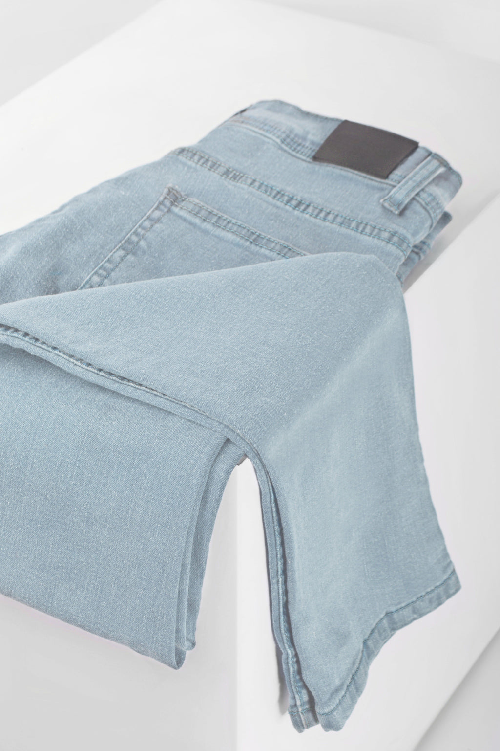 Ice Blue Denim with Light Blue Thread