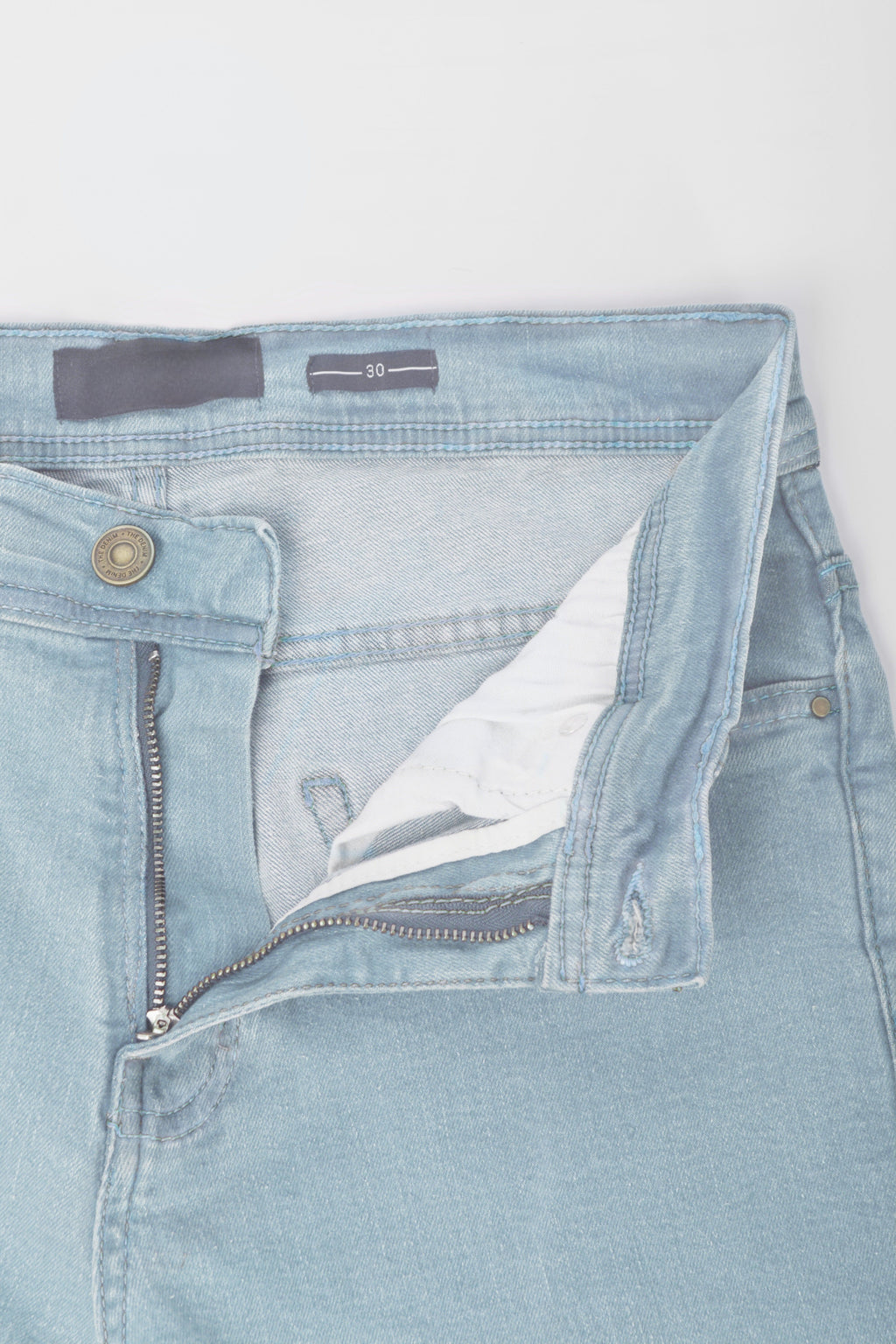 Ice Blue Denim with Light Blue Thread