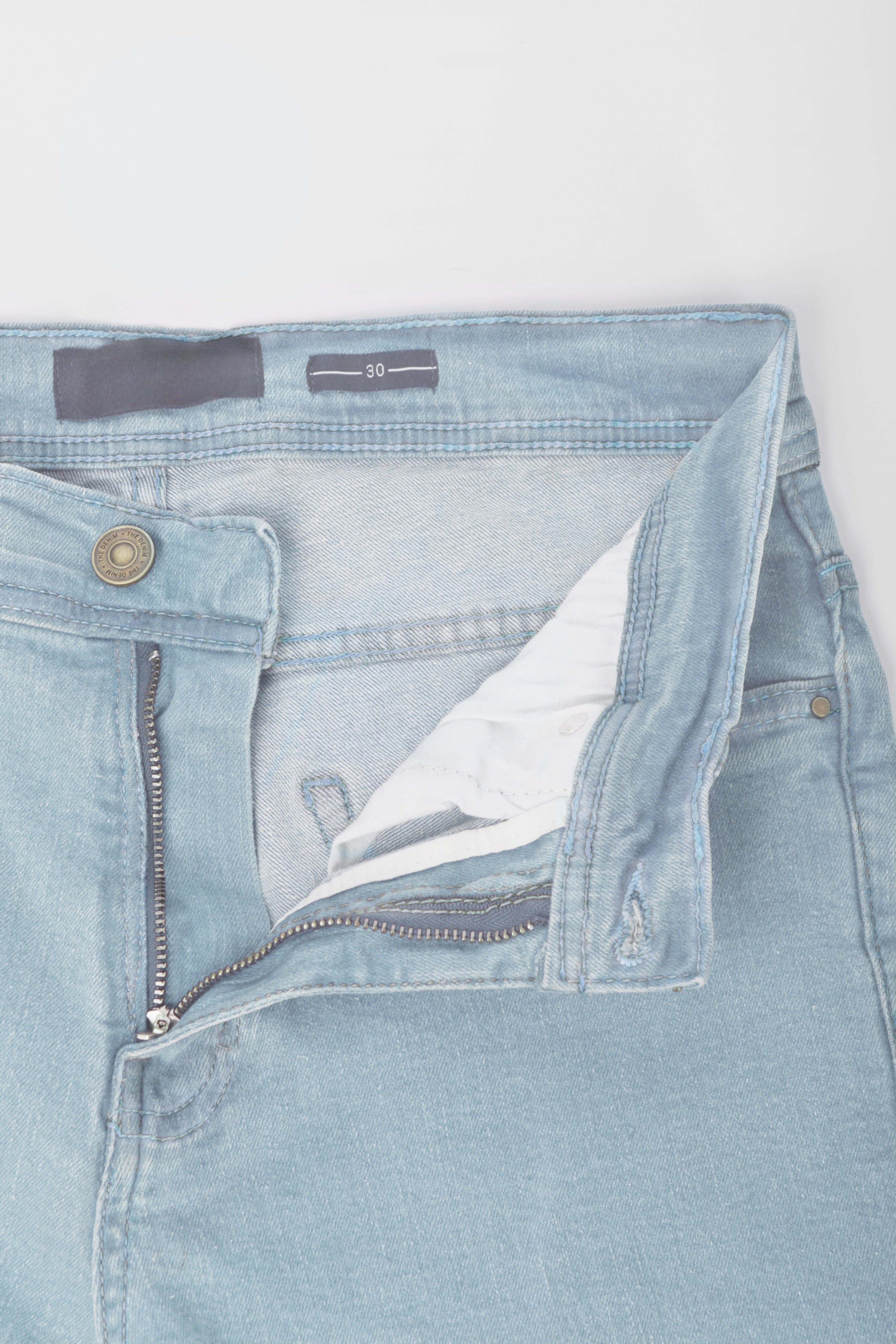 Ice Blue Denim with Light Blue Thread