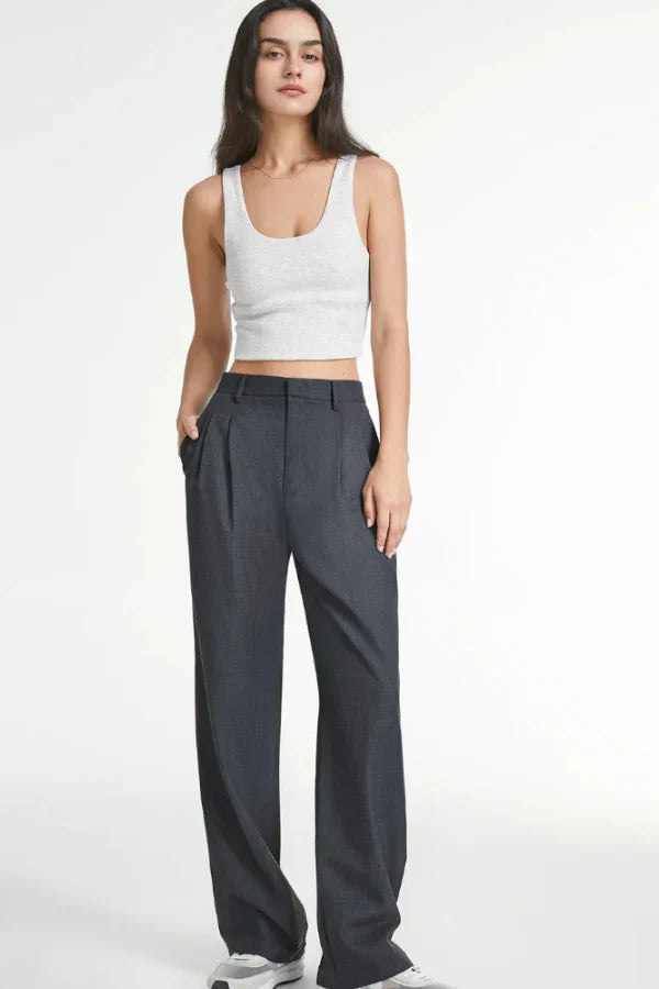 Lucia Charcoal Tailored Pants Women