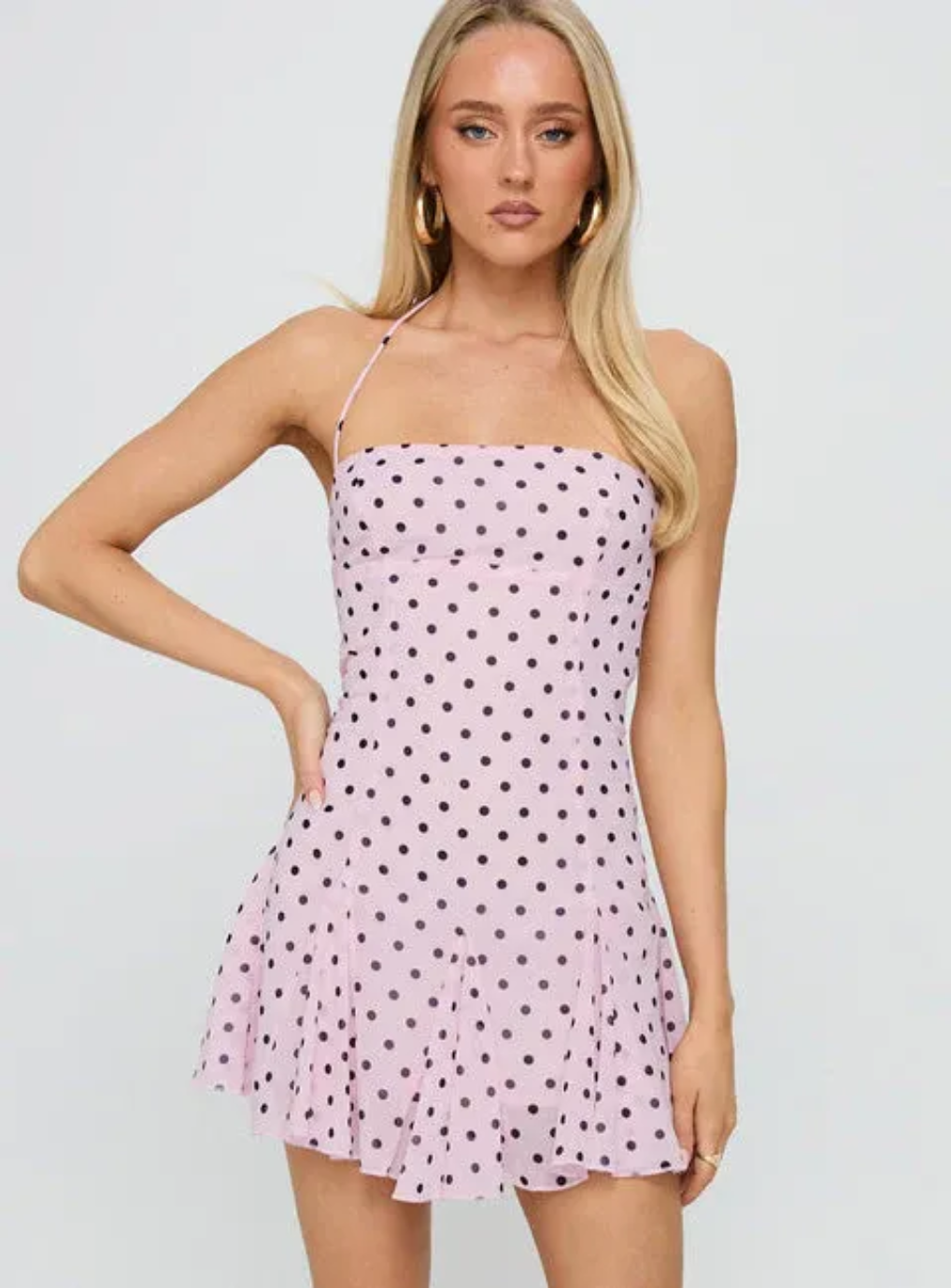 Kalvina Polka Dot Mini Dress