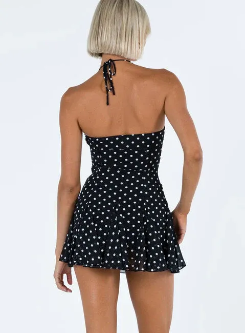Kalvina Polka Dot Mini Dress