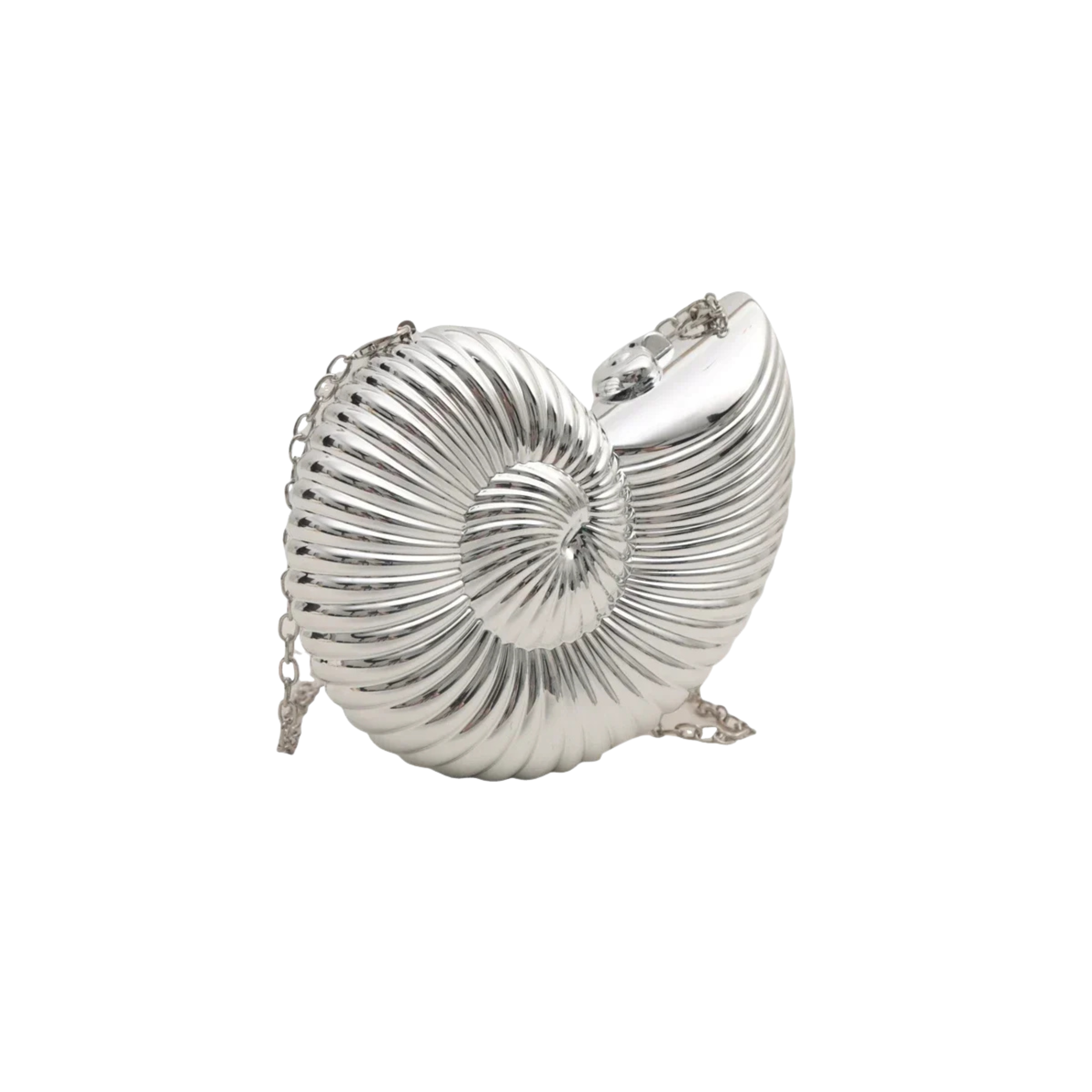 Marella Metallic Shell Clutch
