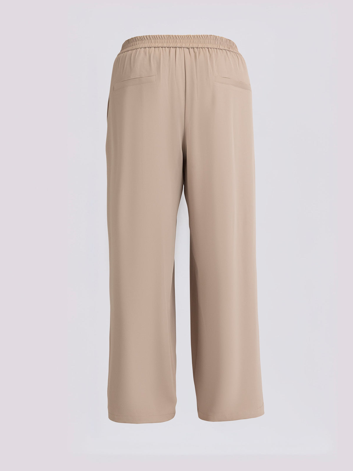 Grey-Beige Wide Leg Trousers
