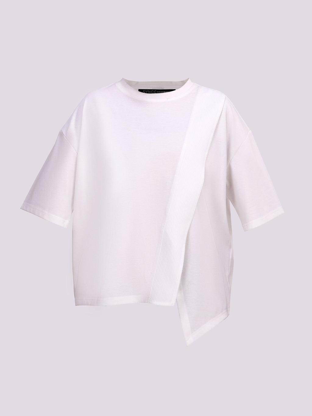 White Asymmetrical T-Shirt