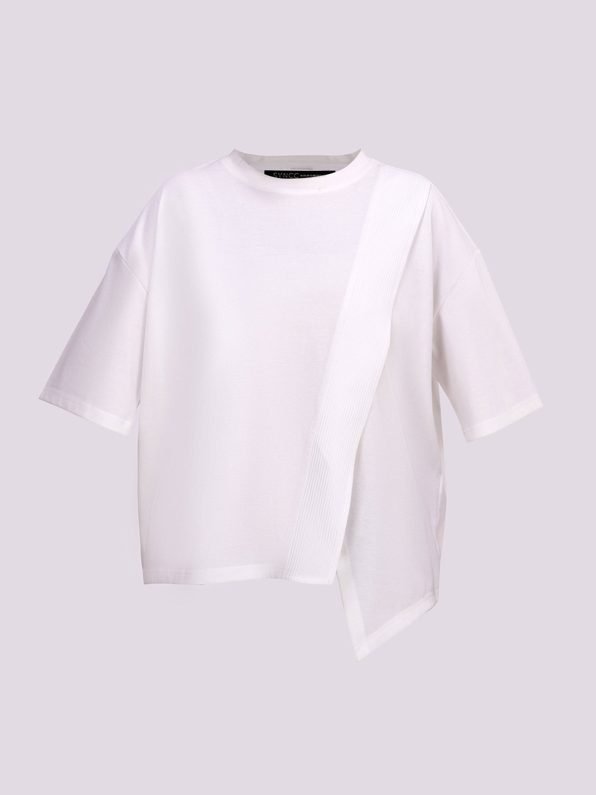 White Asymmetrical T-Shirt