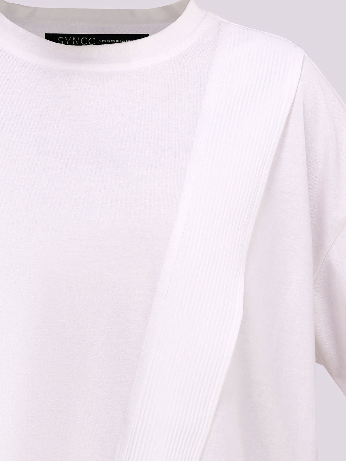 White Asymmetrical T-Shirt