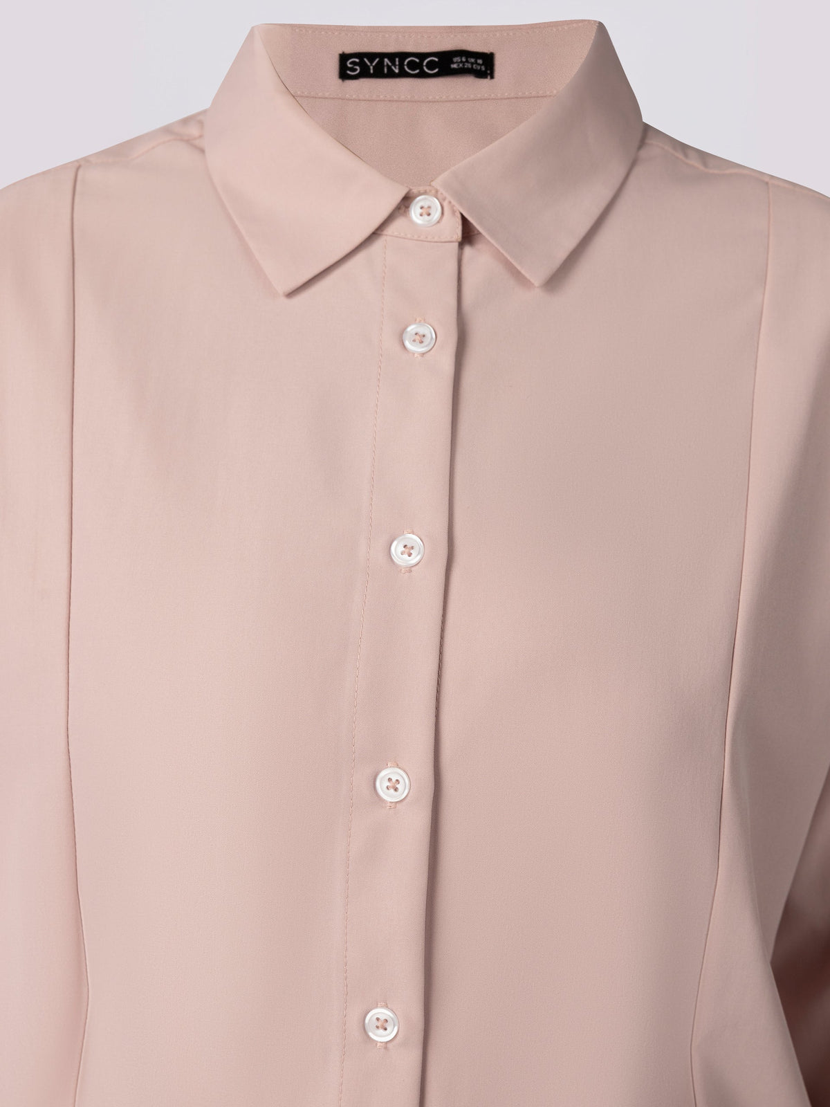 Pink Lace-Up Back Blouse