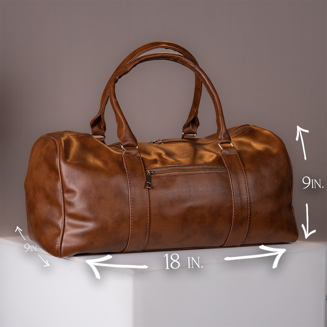 Black Vintage Duffle Bag