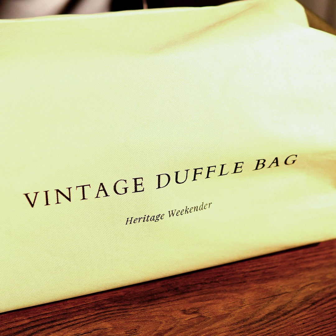 Cream Vintage Duffle Bag