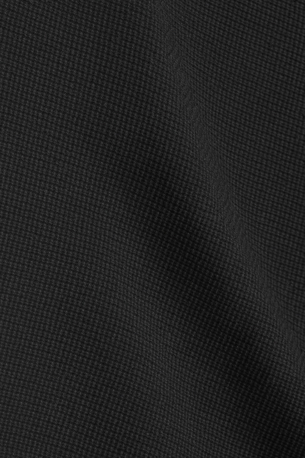 Dobby Black Cuban Collar Shirt