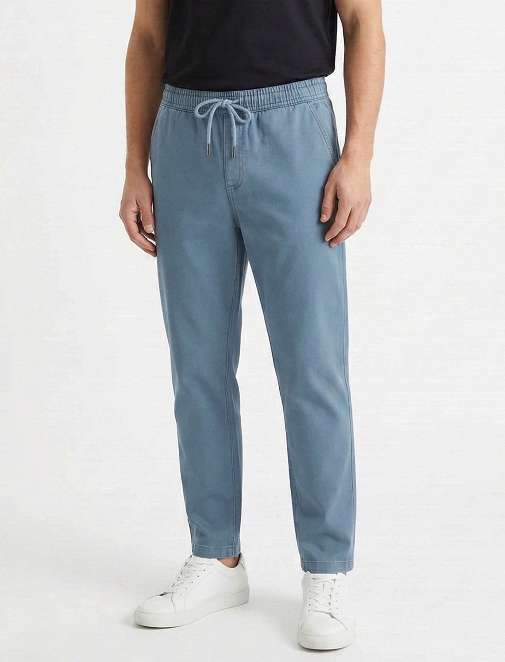 AO Light Blue Denim Joggers