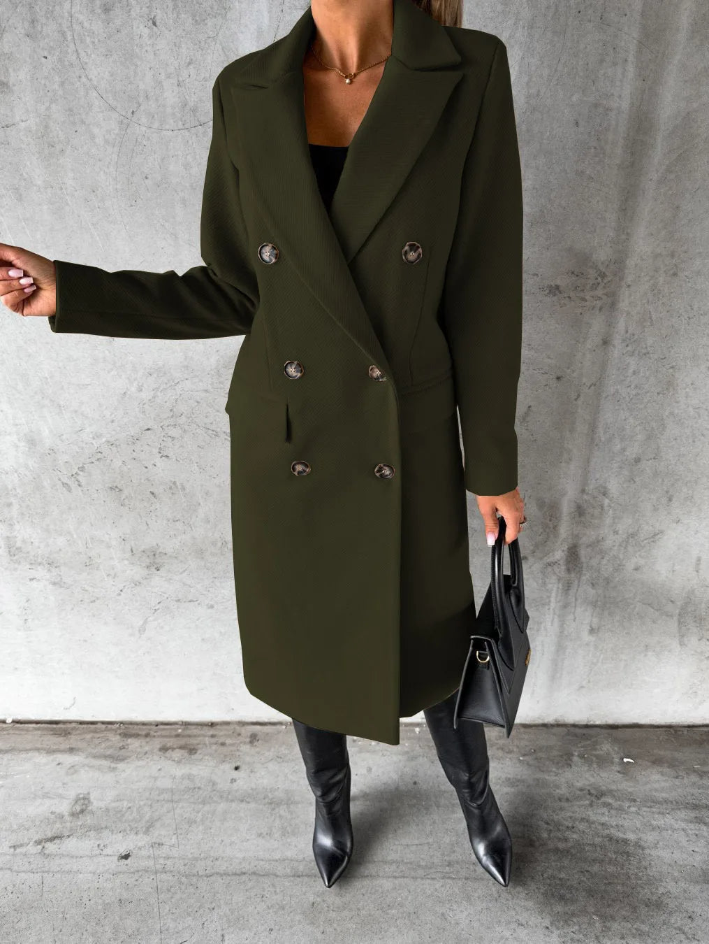 Vittoria Double Breasted Long Coat