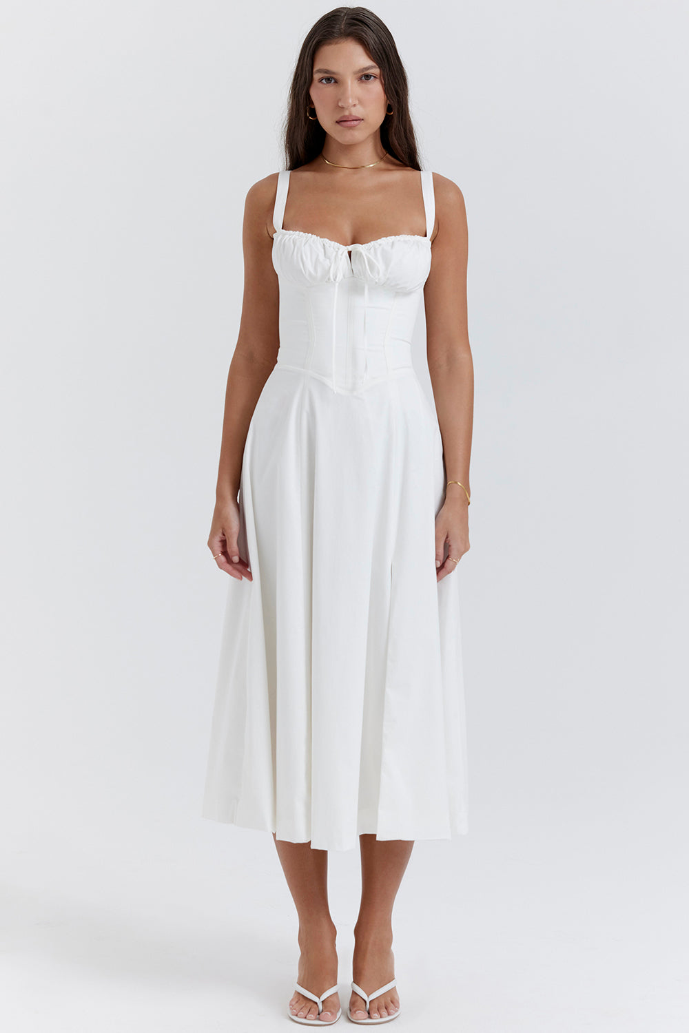 Nerianna Ruched Midi Dress