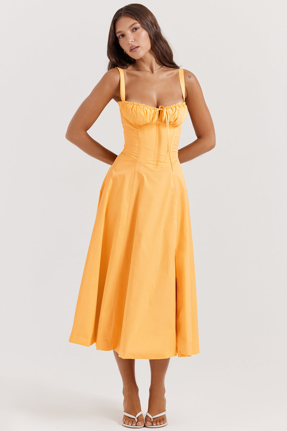 Nerianna Ruched Midi Dress