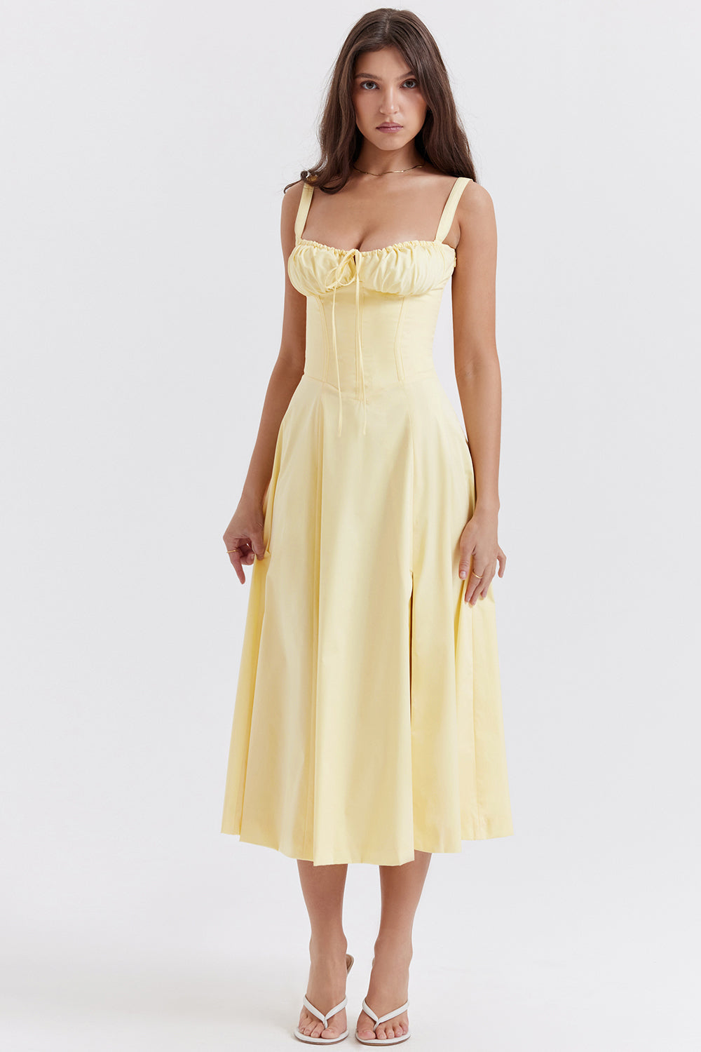 Nerianna Ruched Midi Dress
