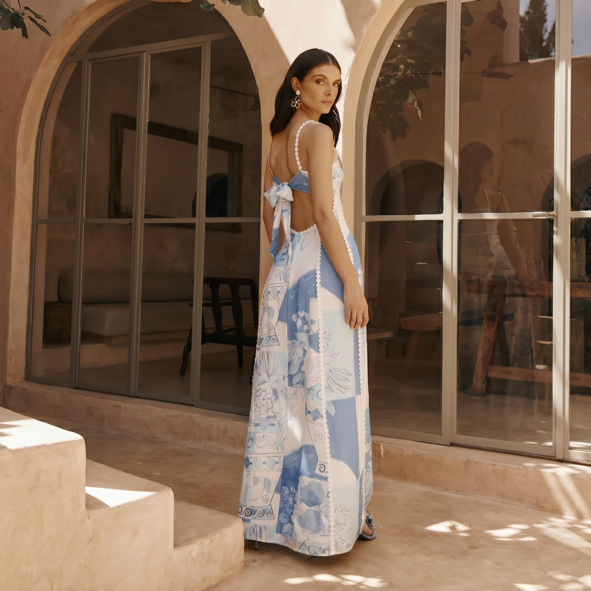 Phoebe Patchwork Maxi Dress