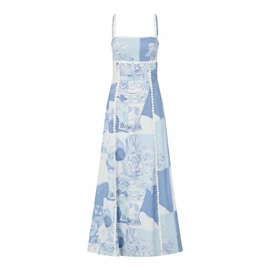 Phoebe Patchwork Maxi Dress