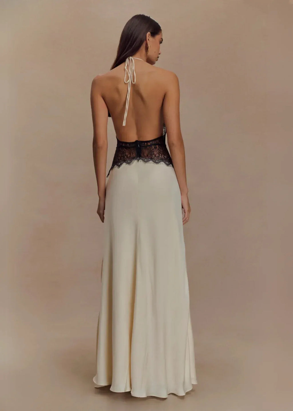 Serena Lace Halter Maxi Dress