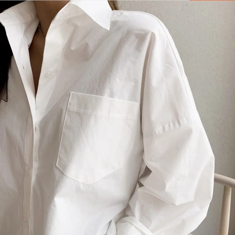 Lirienne Oversized Button Front Shirt