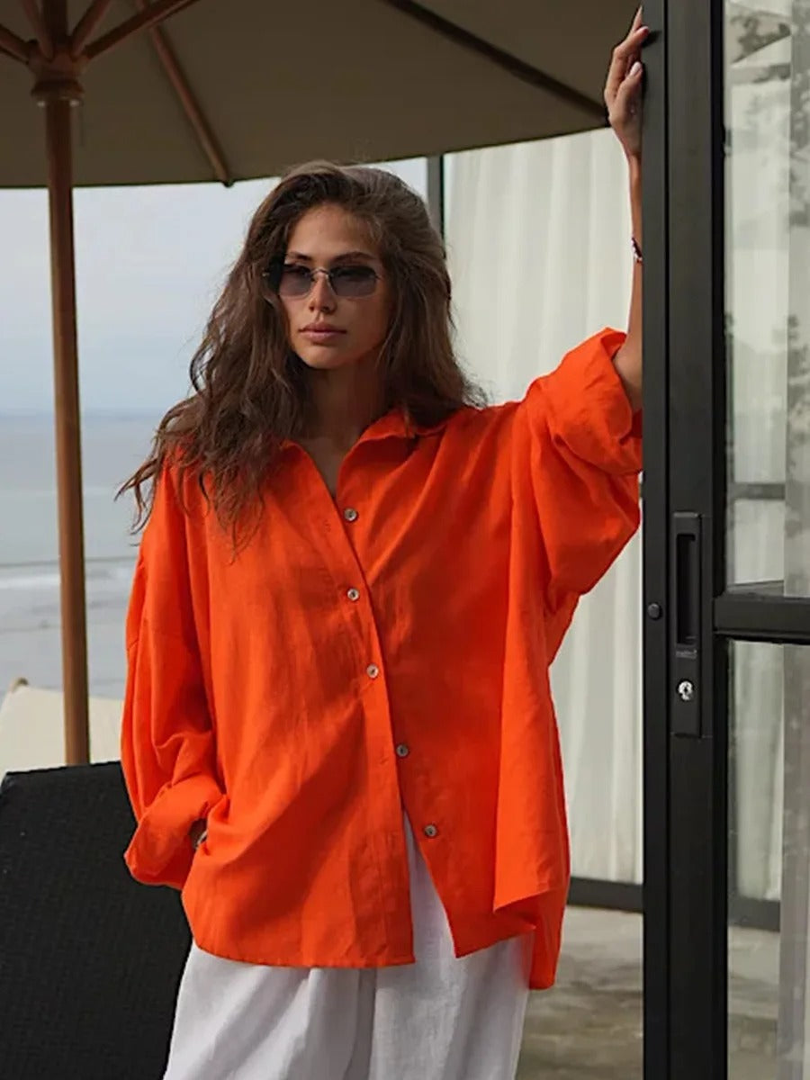 Renelle Relaxed Button Front Shirt