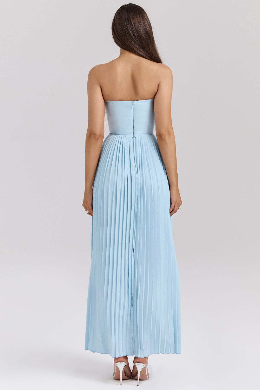 Mireta Corset Pleated Maxi Dress