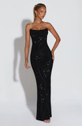 Bianca Sequin Corset Maxi Dress