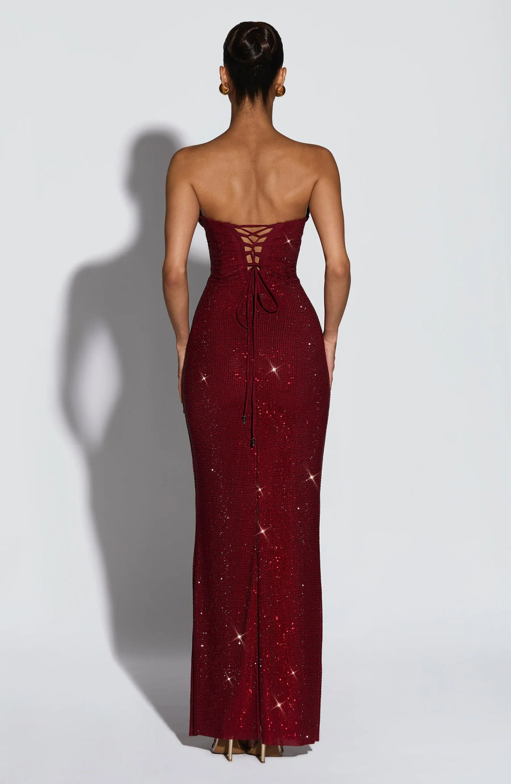 Bianca Sequin Corset Maxi Dress