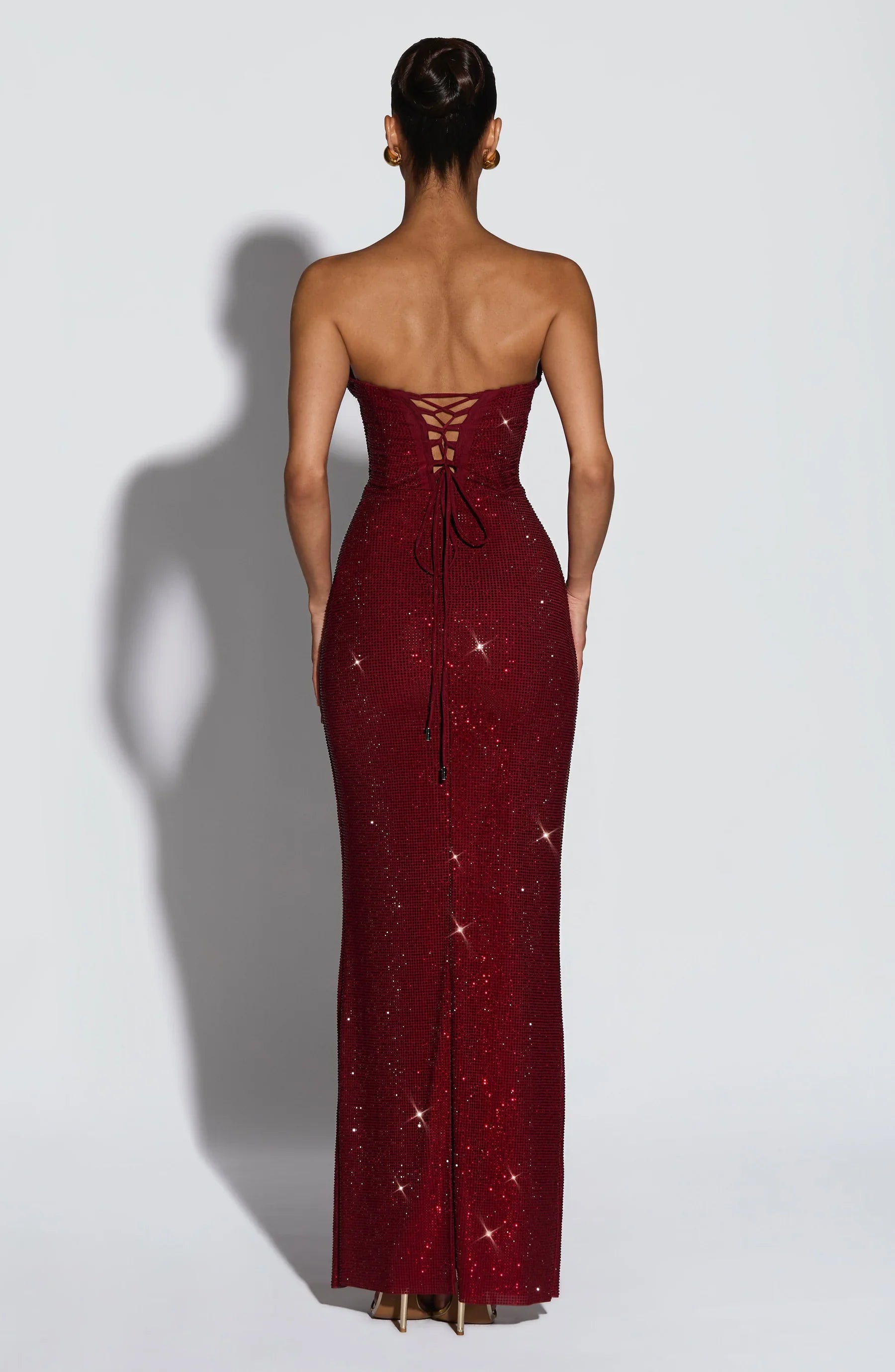 Bianca Sequin Corset Maxi Dress