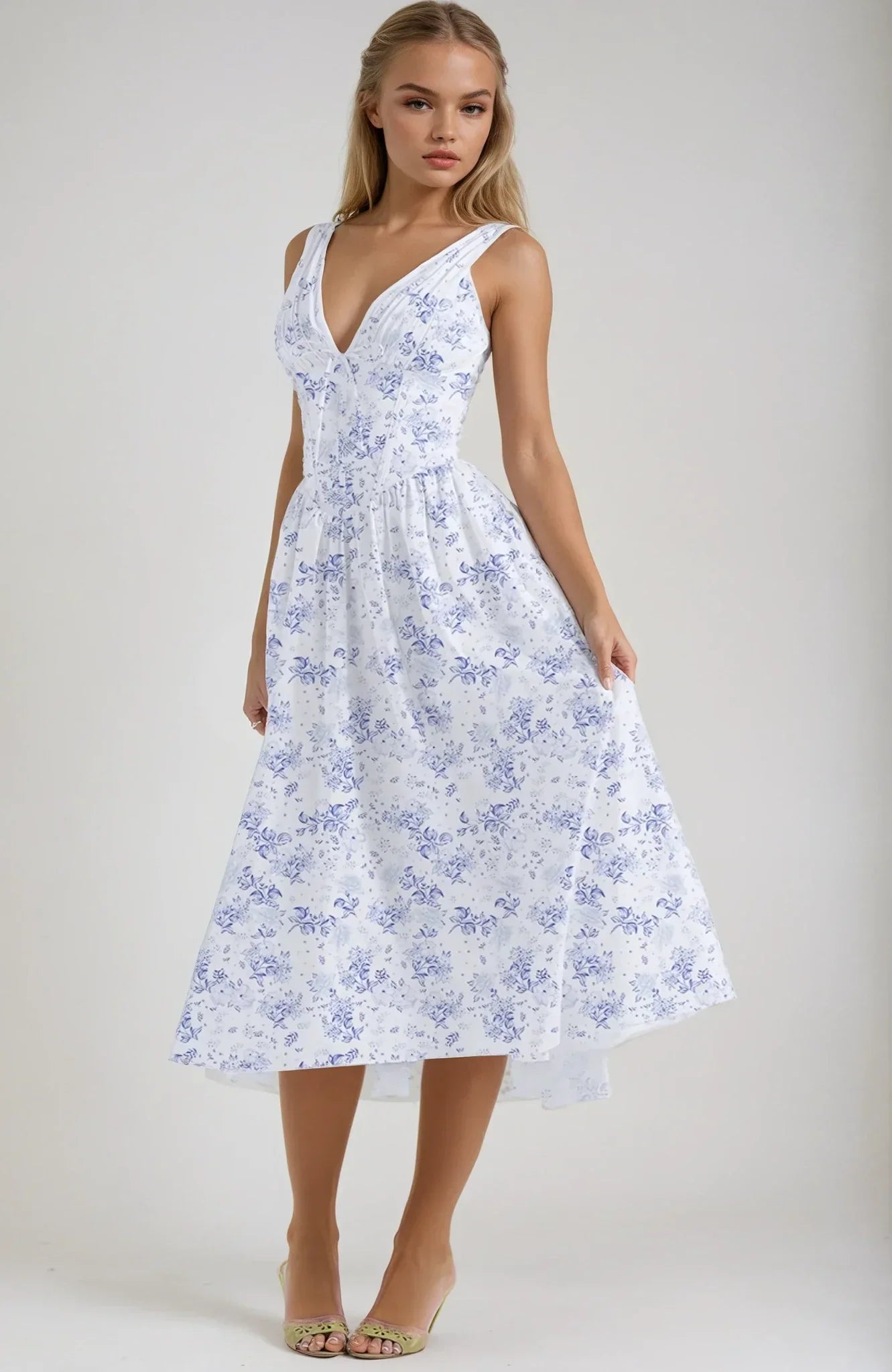 Ilvina Floral Garden Party Midi Dress
