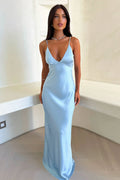 Querinda Satin Slip Maxi Dress