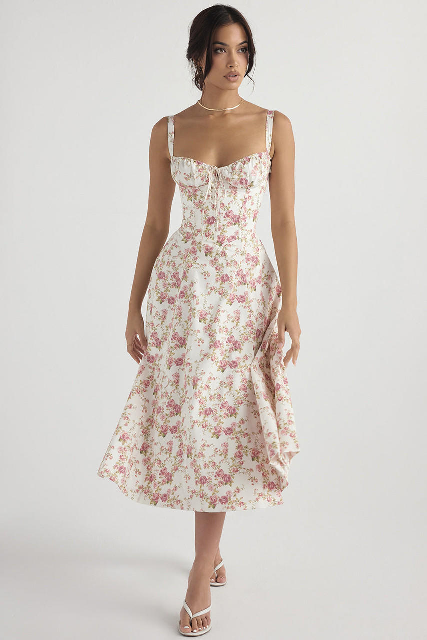Nerianna Ruched Midi Dress