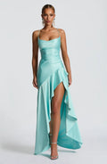 Chloe Satin Cowl Neck Maxi Dress