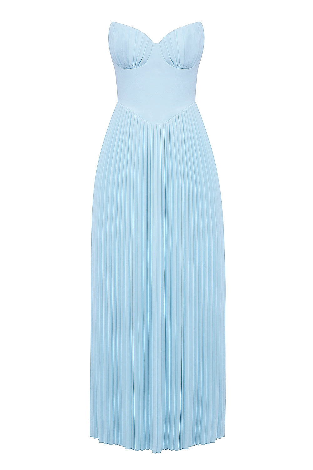 Mireta Corset Pleated Maxi Dress